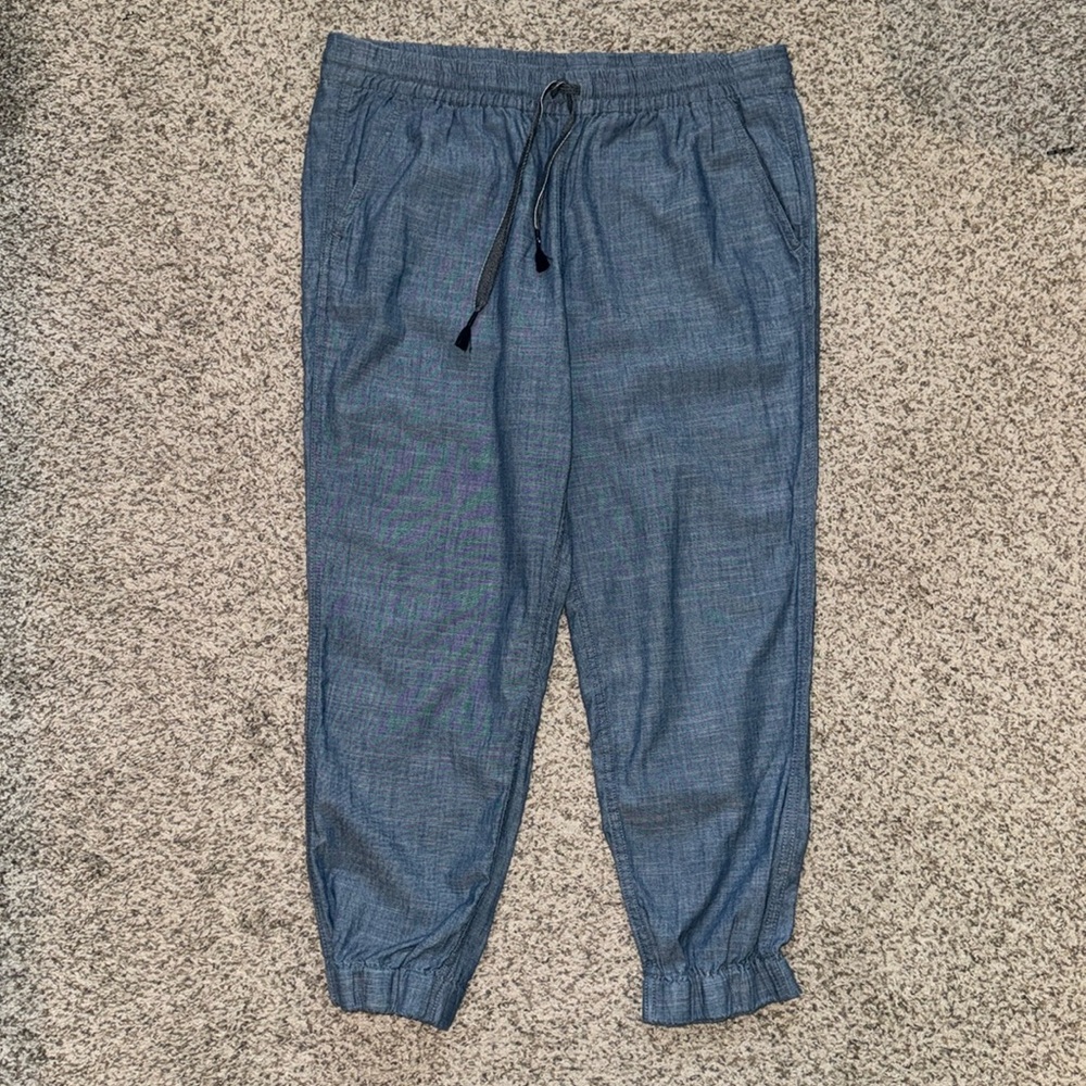 J Crew chambray beach pants size L